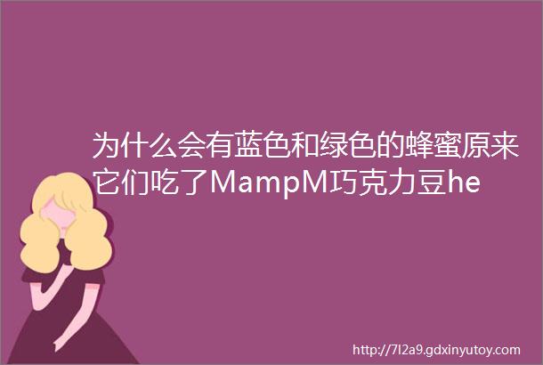 为什么会有蓝色和绿色的蜂蜜原来它们吃了MampM巧克力豆helliphellip